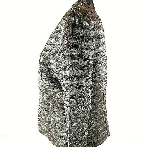 KM Collections Milla Bell Women's 10 Gray Textured - Picture 6 of 11